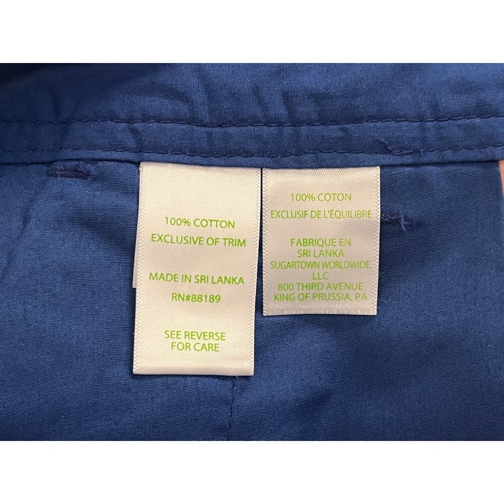 Lilly Pulitzer Size 10 Callahan Short Pink Yellow Green Blue White 34" x 5" - Picture 7 of 8
